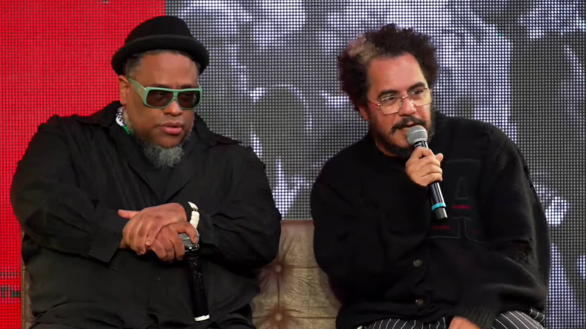 BNegão e Marcelo D2 em coletiva de imprensa do Planet Hemp