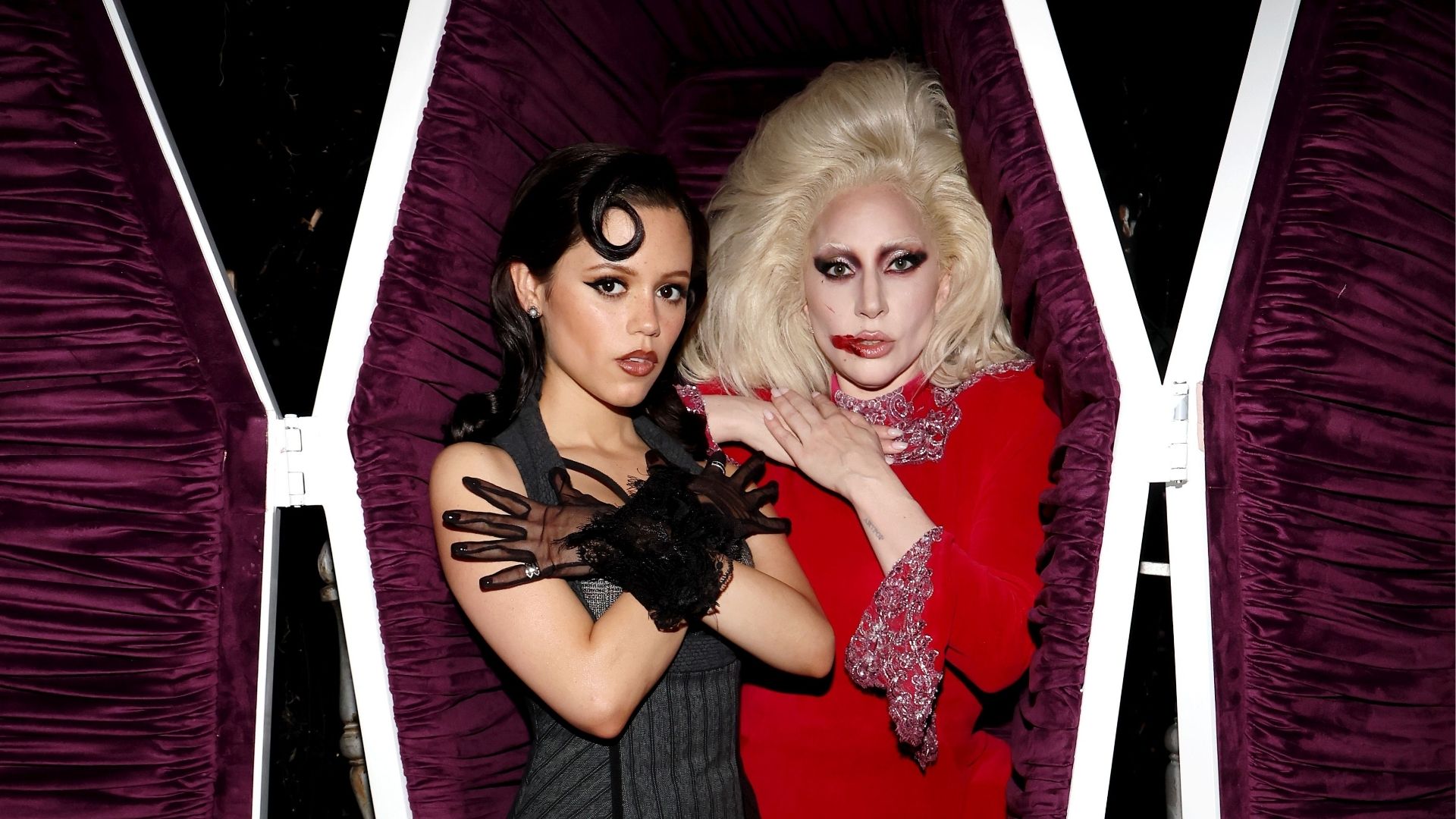 Jenna Ortega e Lady Gaga | Foto: Kevin Mazur/Getty Images para a Netflix