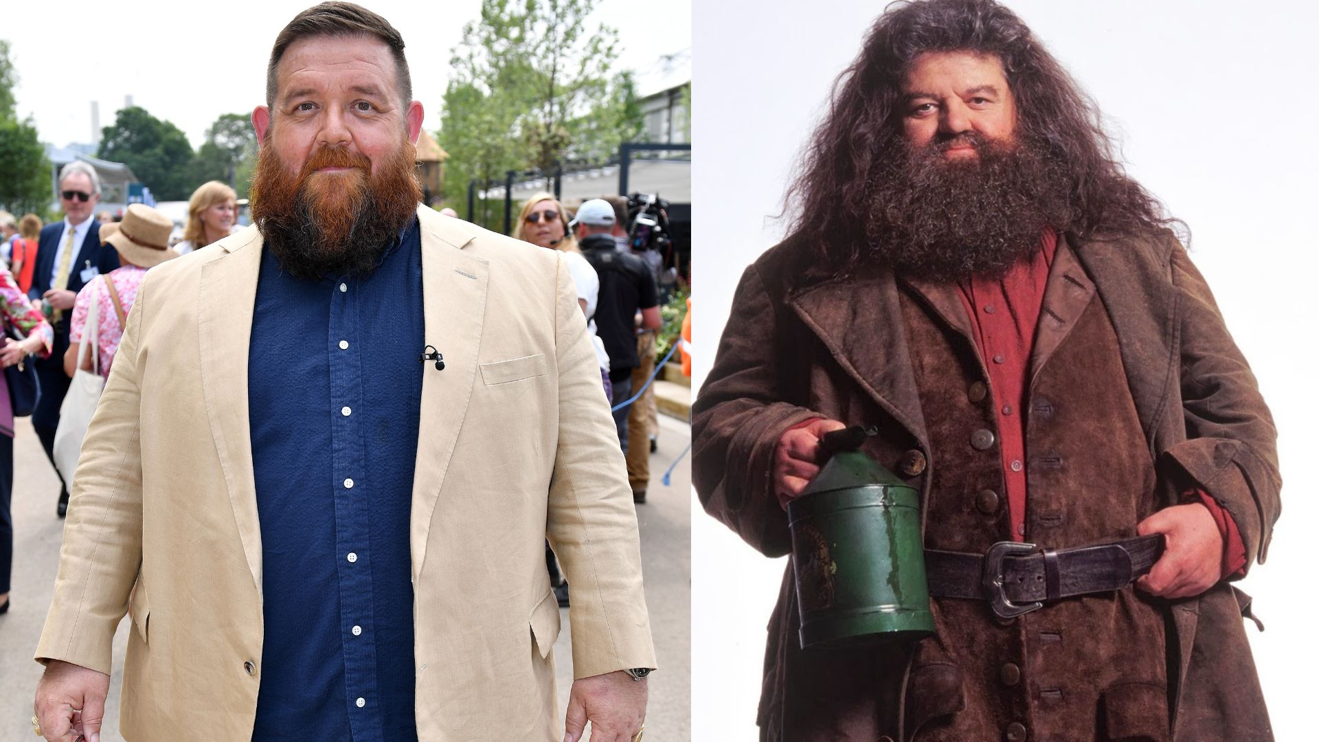Ator de Hagrid “será muito protetor” com o elenco principal de Harry Potter
