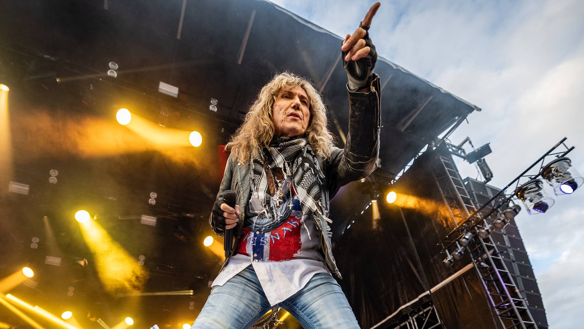 David Coverdale, vocalista do Whitesnake, em 2022