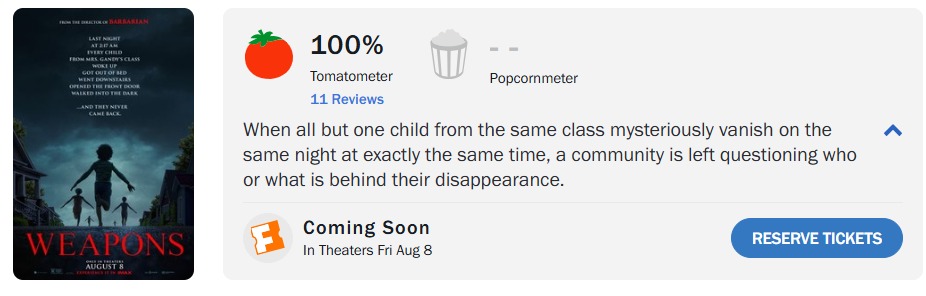 Divulgação/Rotten Tomatoes