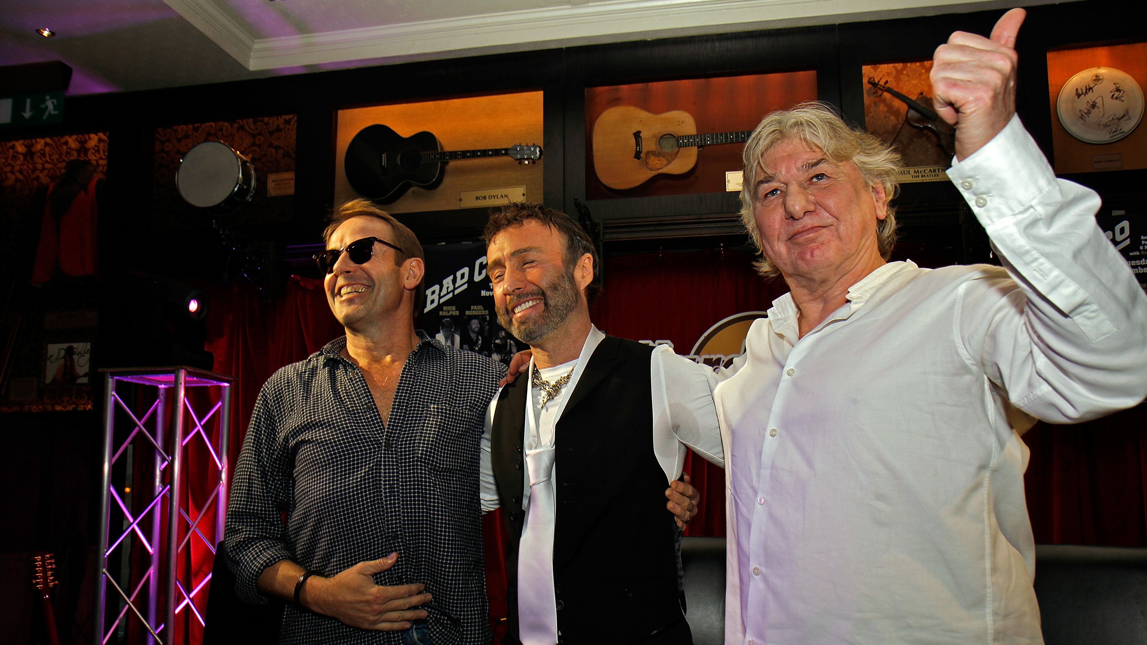Simon Kirke, Paul Rodgers e Mick Ralphs, do Bad Company, em 2009 (Foto: Matt Kent/WireImage)