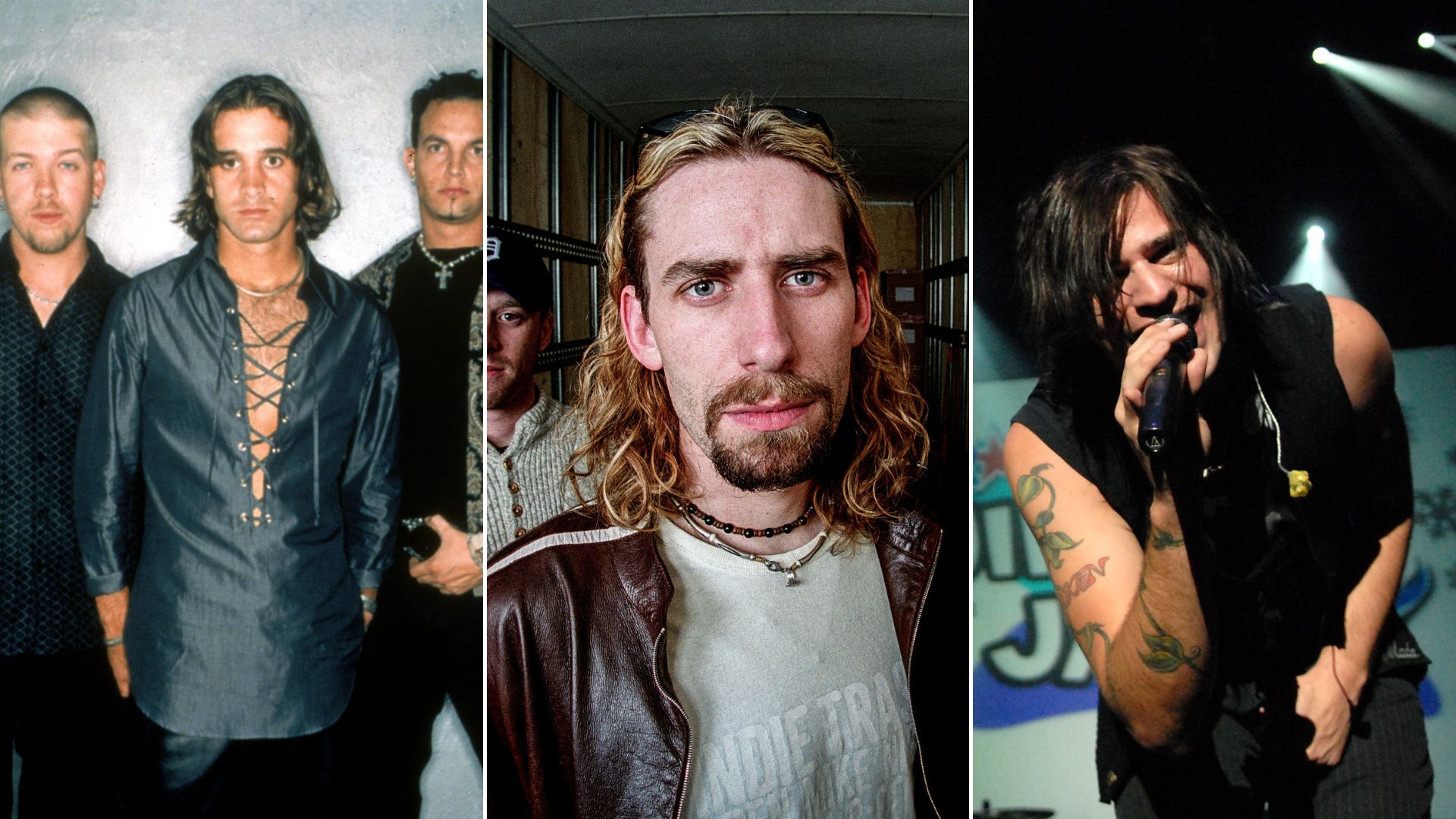 Integrantes das bandas Creed, Nickelback e Hinder