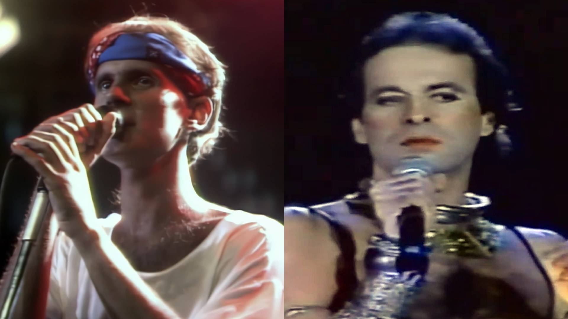 Cazuza e Ney Matogrosso na década de 1980