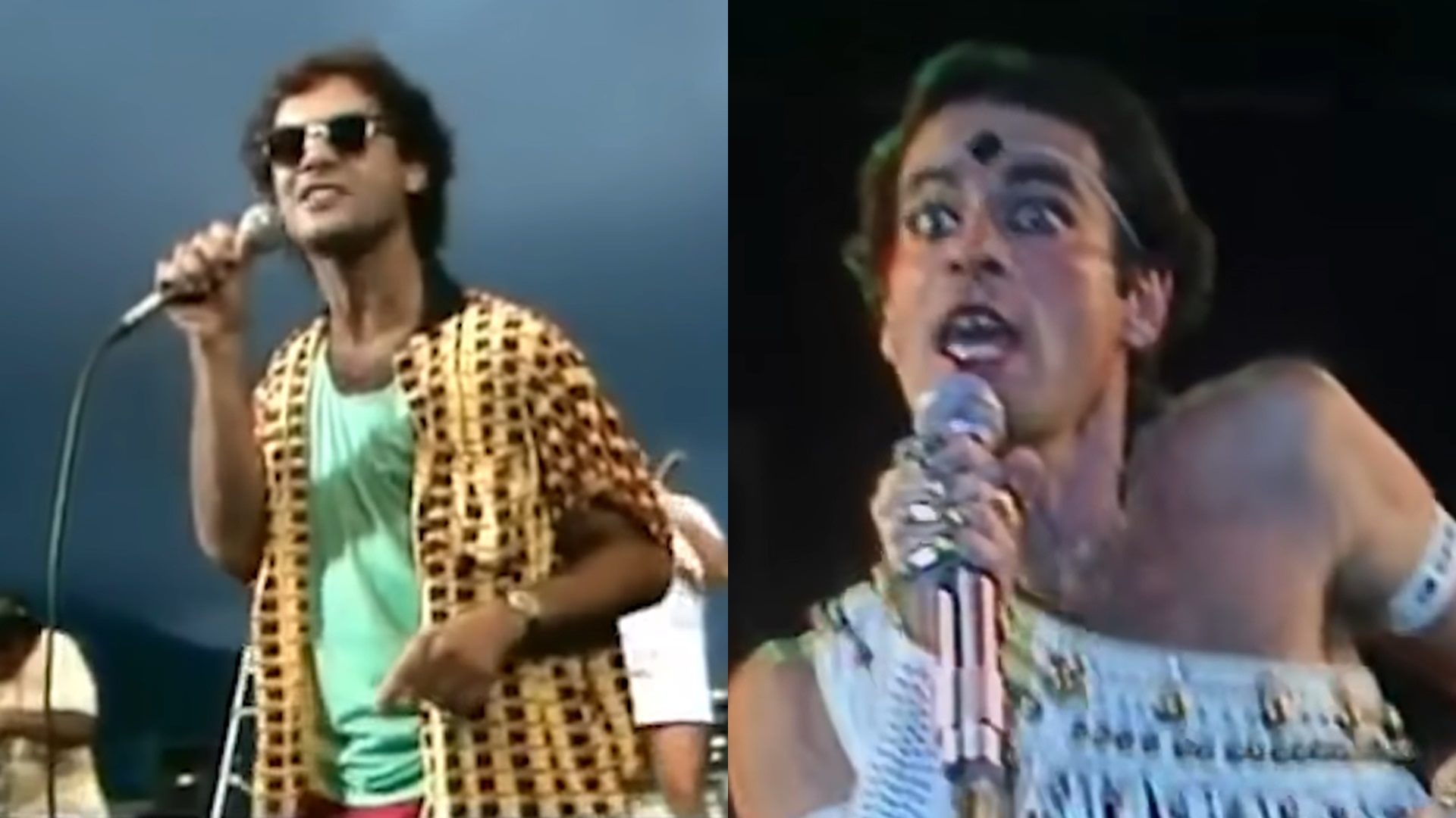 Cazuza e Ney Matogrosso na década de 1980