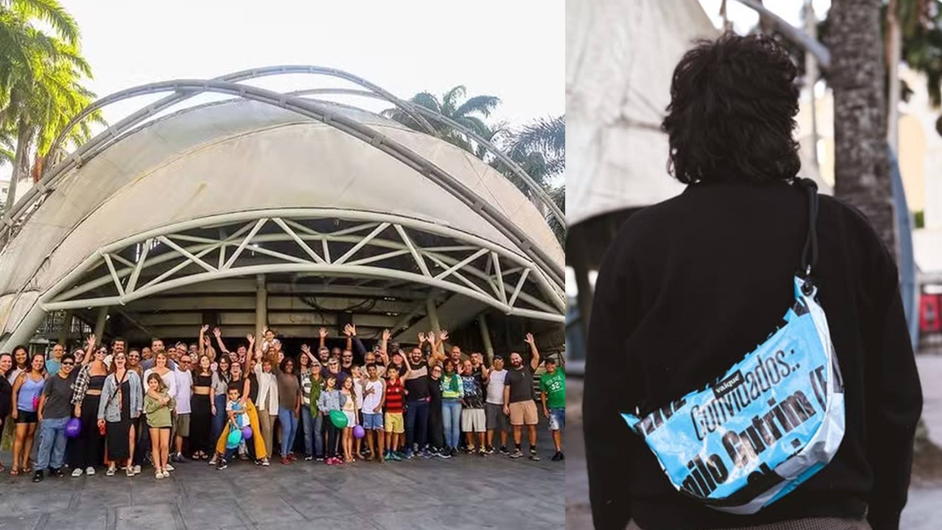 Lona retirada do Circo Voador, no Rio, será reutilizada em bolsas