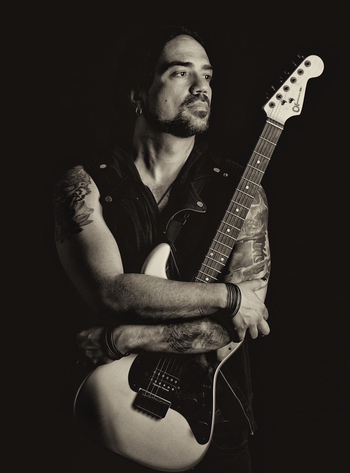 O guitarrista Conrado Pesinato