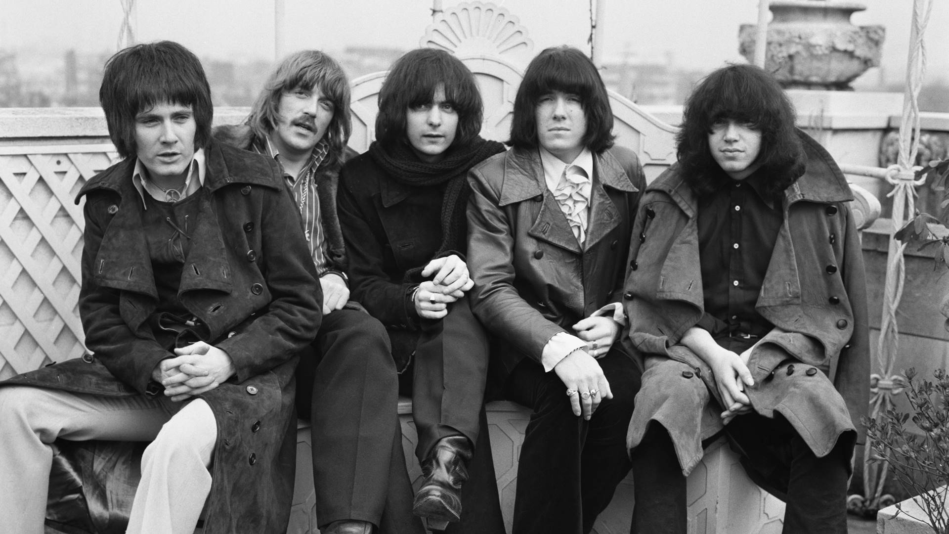 Deep Purple em 1969 (E-D): Rod Evans, Jon Lord, Ritchie Blackmore, Nick Simper e Ian Paice