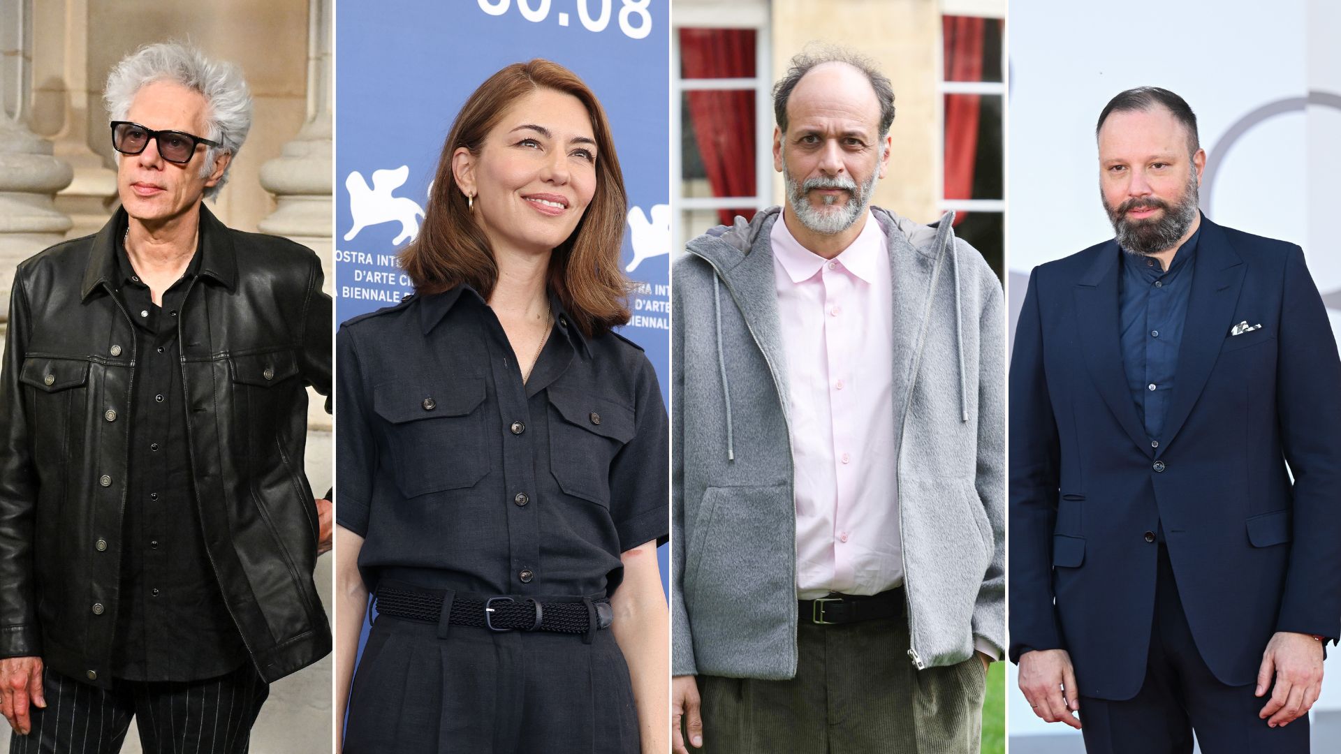 Da esq. à direita: Jim Jarmusch, Sofia Coppola, Luca Guadagnino e Yorgos Lanthimos