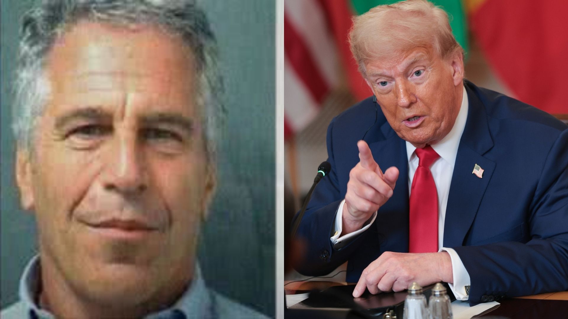 Jeffrey Epstein e Donald Trump (Foto: Reprodução e Win McNamee/Getty Images)