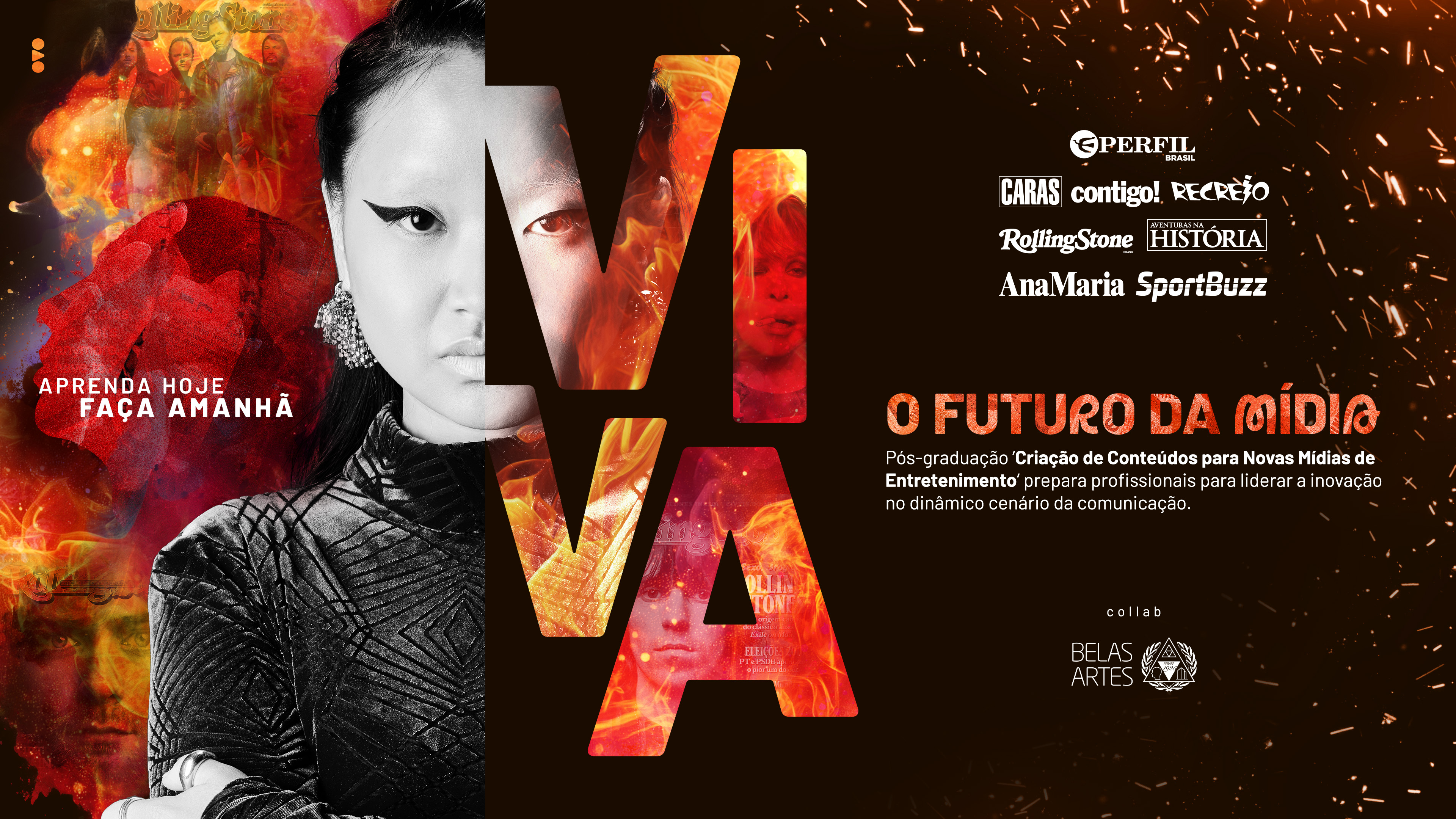 Pós-graduação em Criação de Conteúdos para Jornalistas, lançamento da Faculdade Belas Artes com apoio institucional e de conteúdo do Grupo Perfil (Foto: Divulgação)