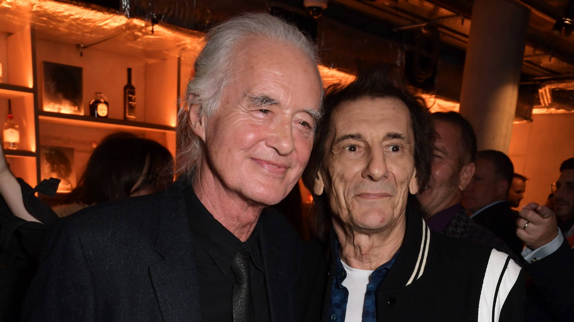 Jimmy Page e Ronnie Wood em 2022