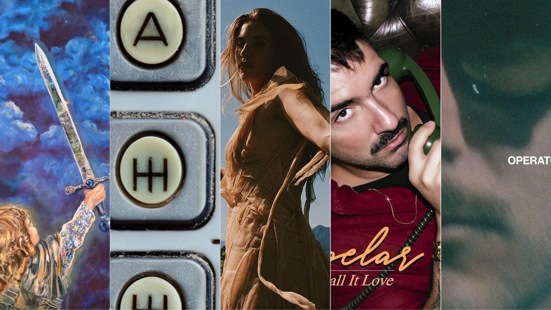 Capas de: Alex G, Crizin da Z.O., FLETCHER, Zopelar e Zac Farro