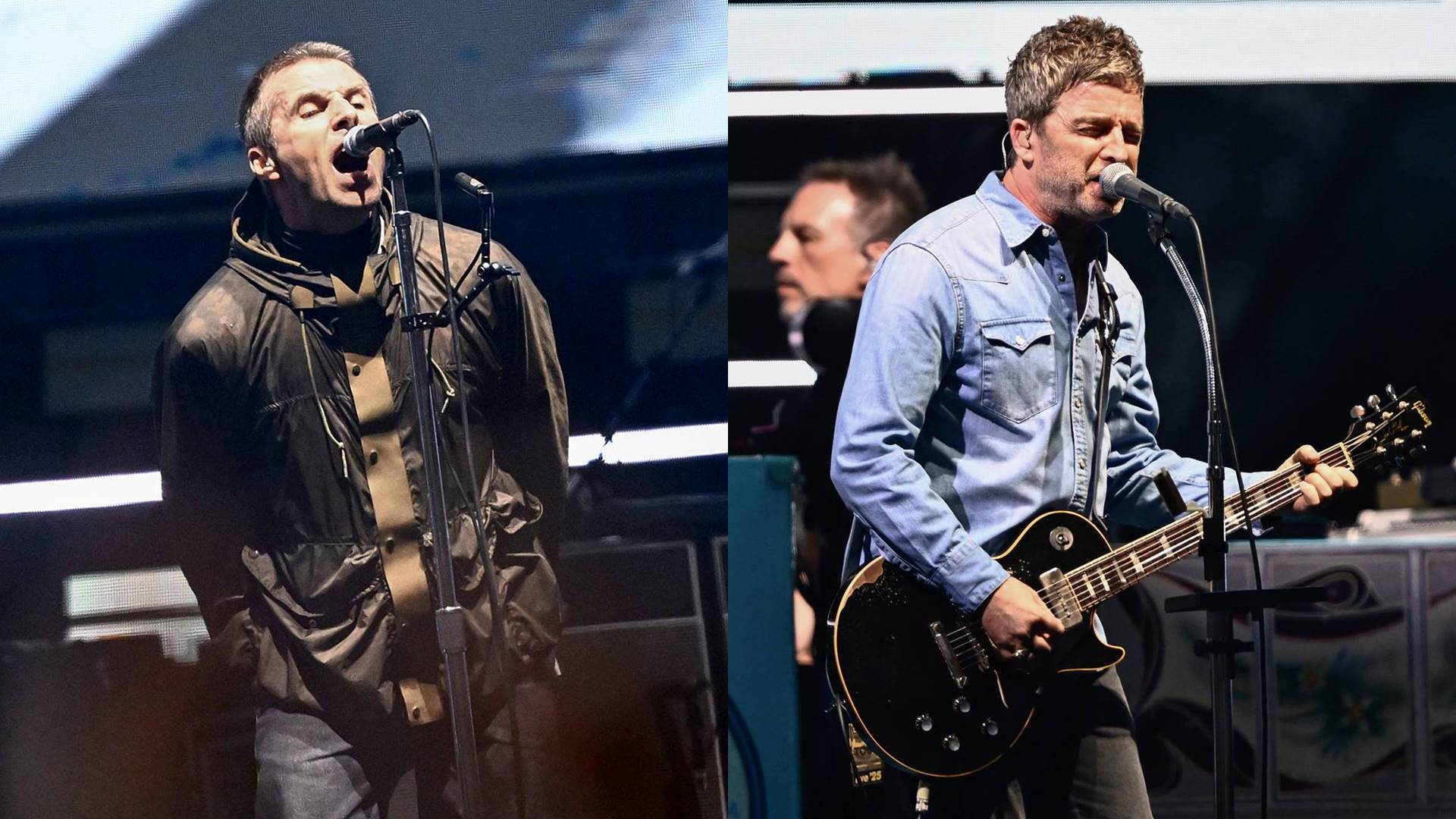 Oasis durante show de reunião no País de Gales