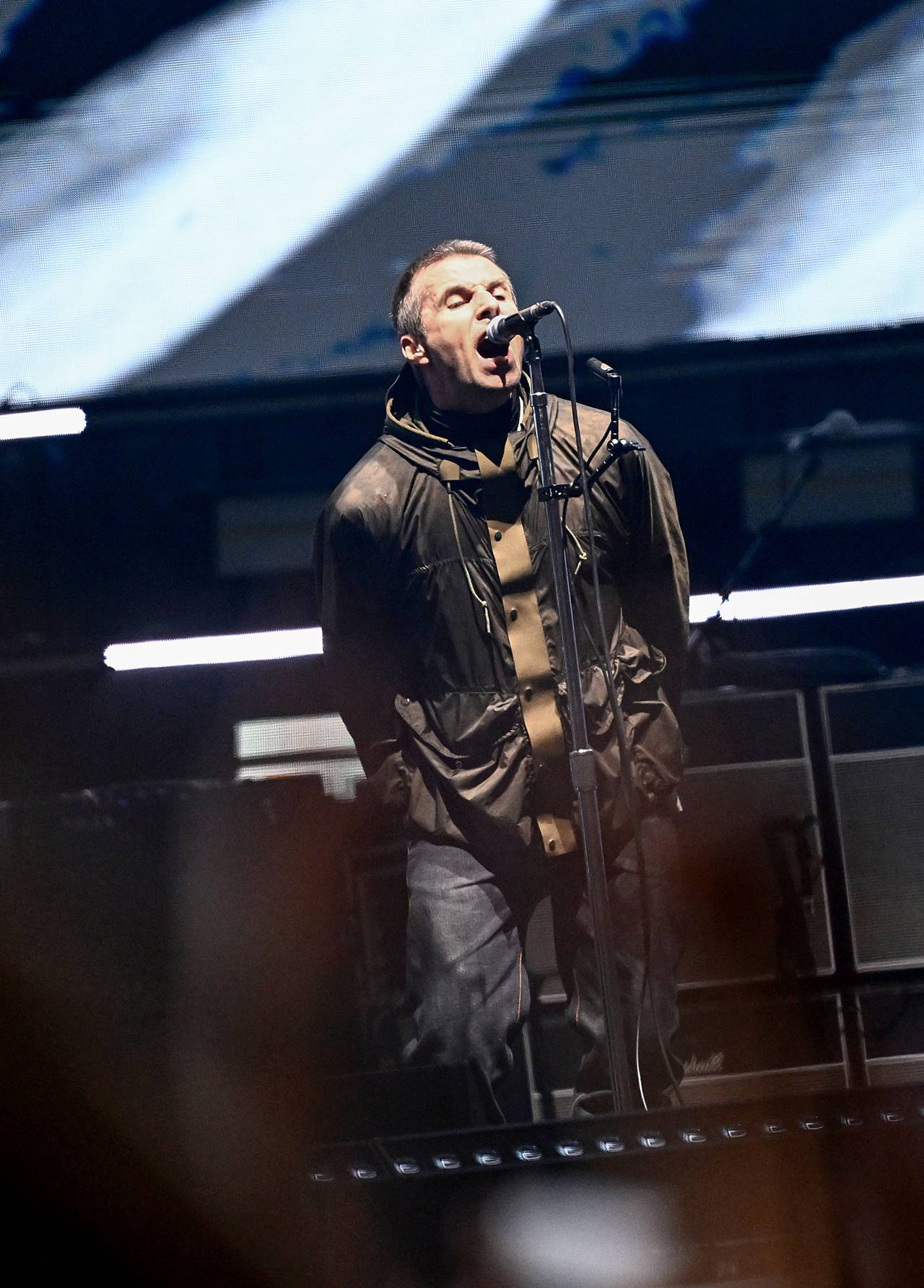 Oasis durante show de reunião no País de Gales