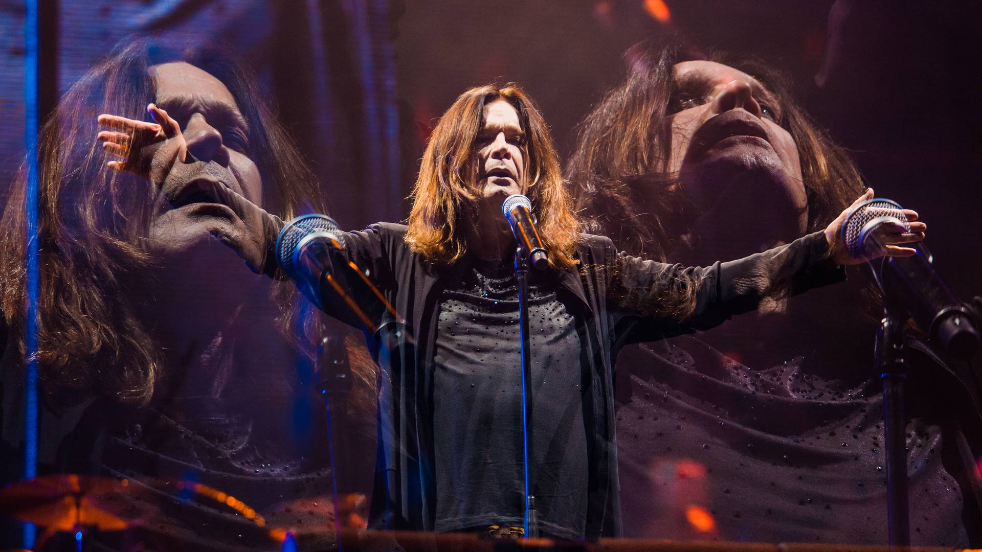 Ozzy Osbourne durante show no festival Monsters of Rock, em São Paulo, 2015