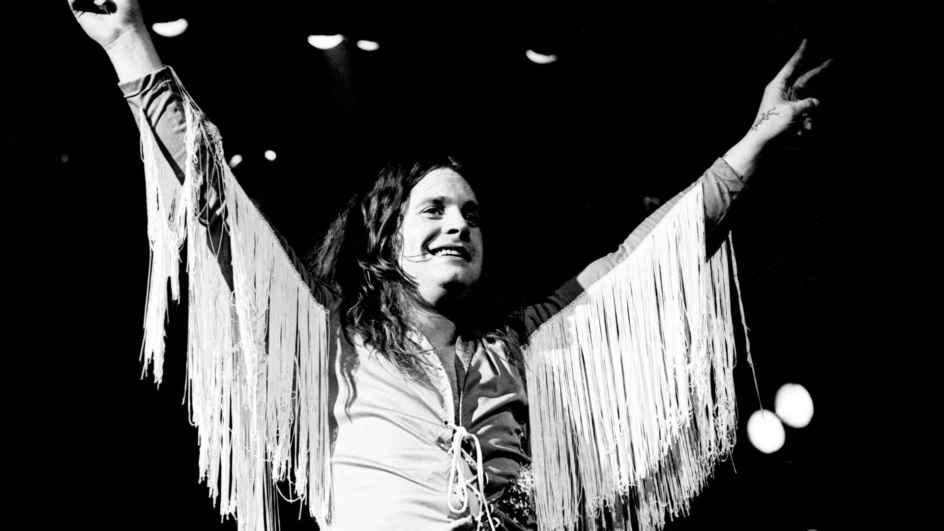 Ozzy Osbourne com o Black Sabbath em 1978