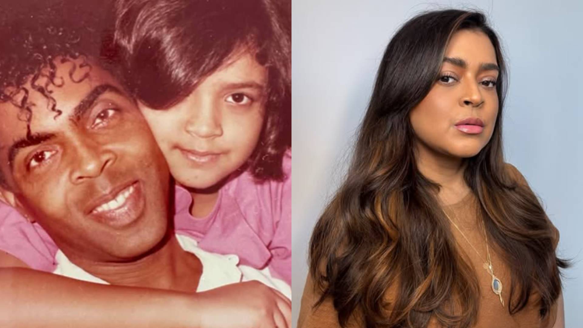 Preta Gil, à esquerda junto do pai, Gilberto Gil