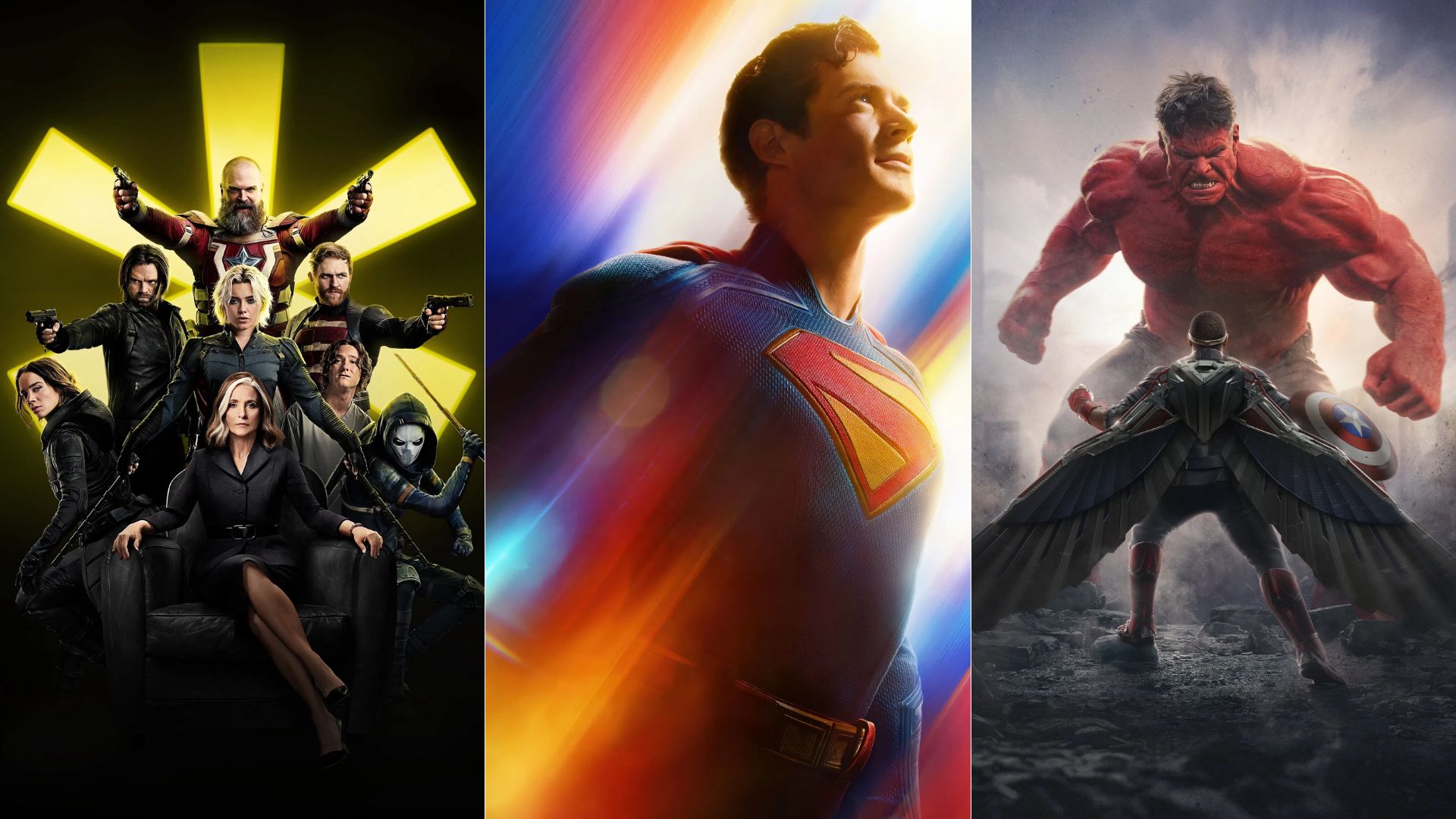 Superman, da DC, supera bilheterias de Thunderbolts* e Capitão América: Admirável Mundo Novo, da Marvel