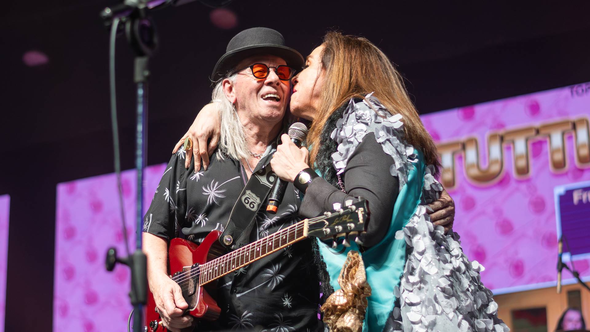 Luiz Carlini, do Tutti Frutti, e Marisa Orth