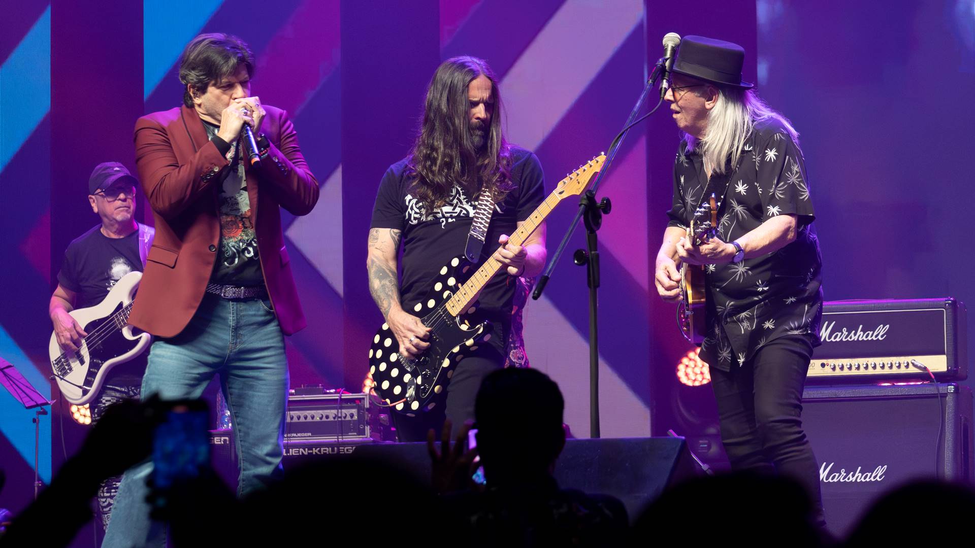 Paulo Ricardo, Andreas Kisser e Luiz Carlini