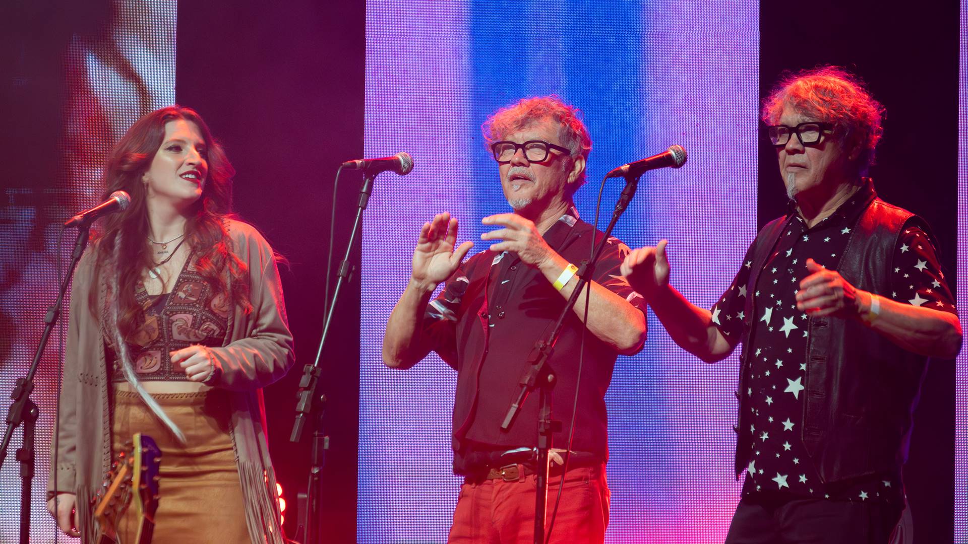 Paula Korte e irmãos Nardo, do Tutti Frutti