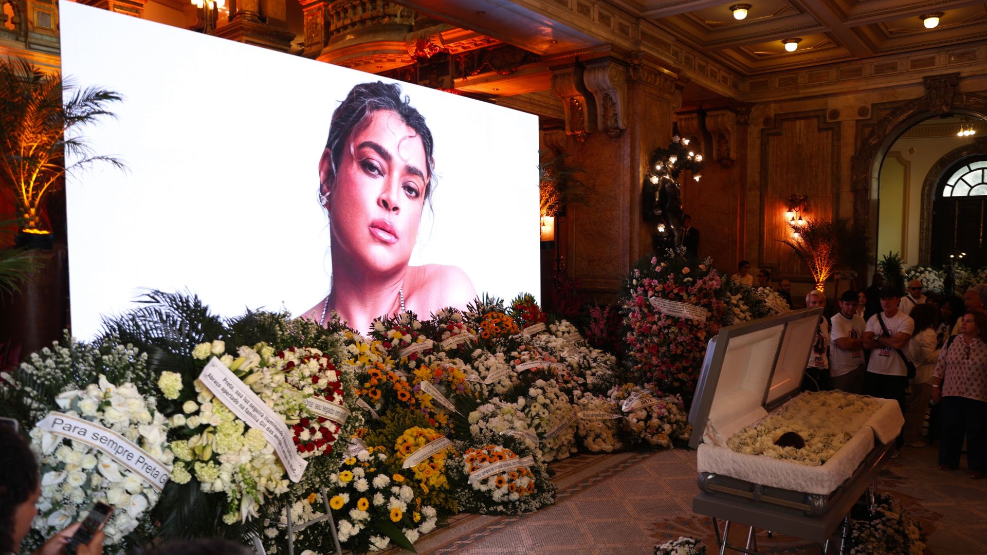 Velório de Preta Gil no Theatro Municipal, no Rio de Janeiro, RJ