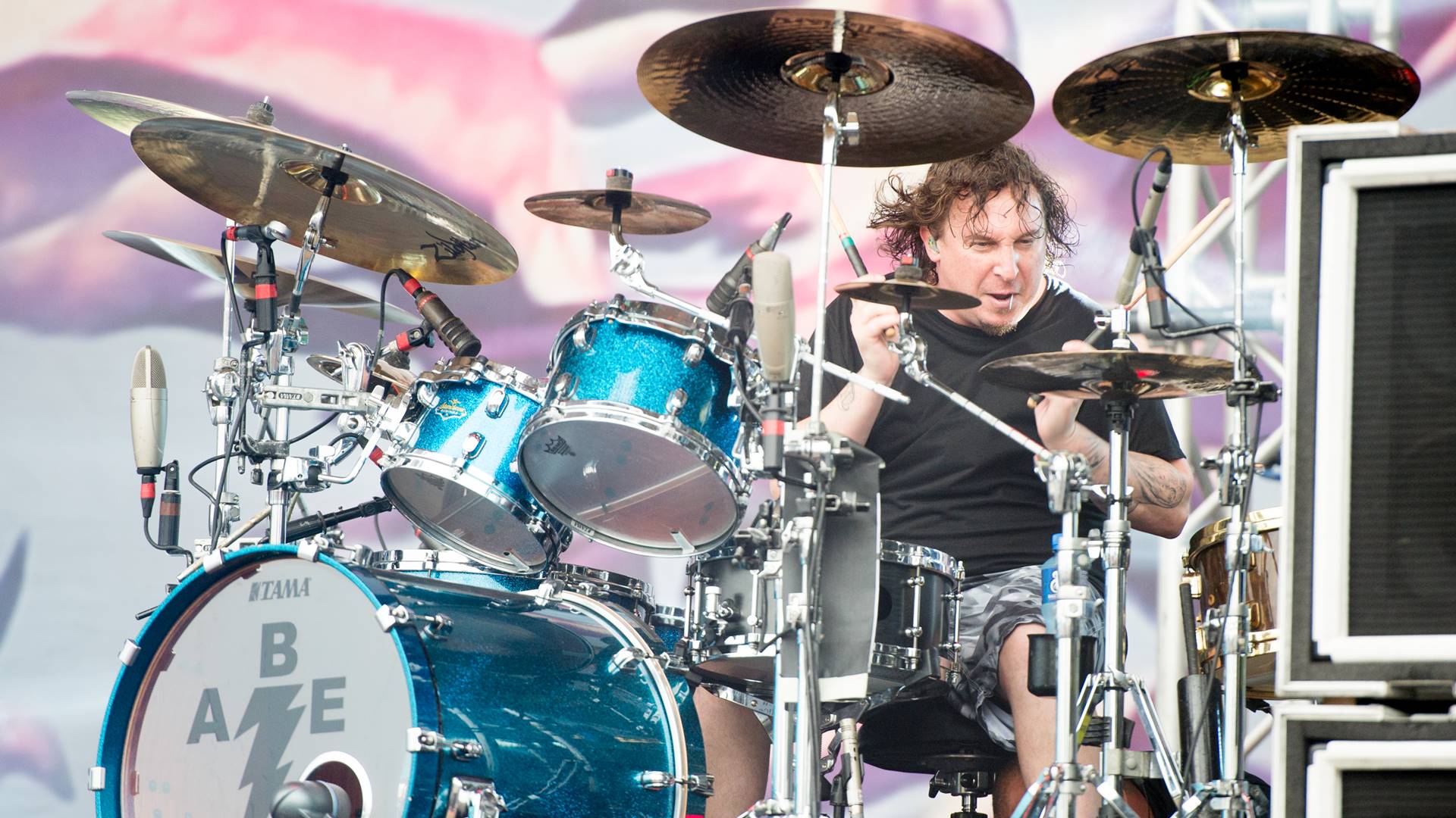 Abe Cunningham, do Deftones, em 2016