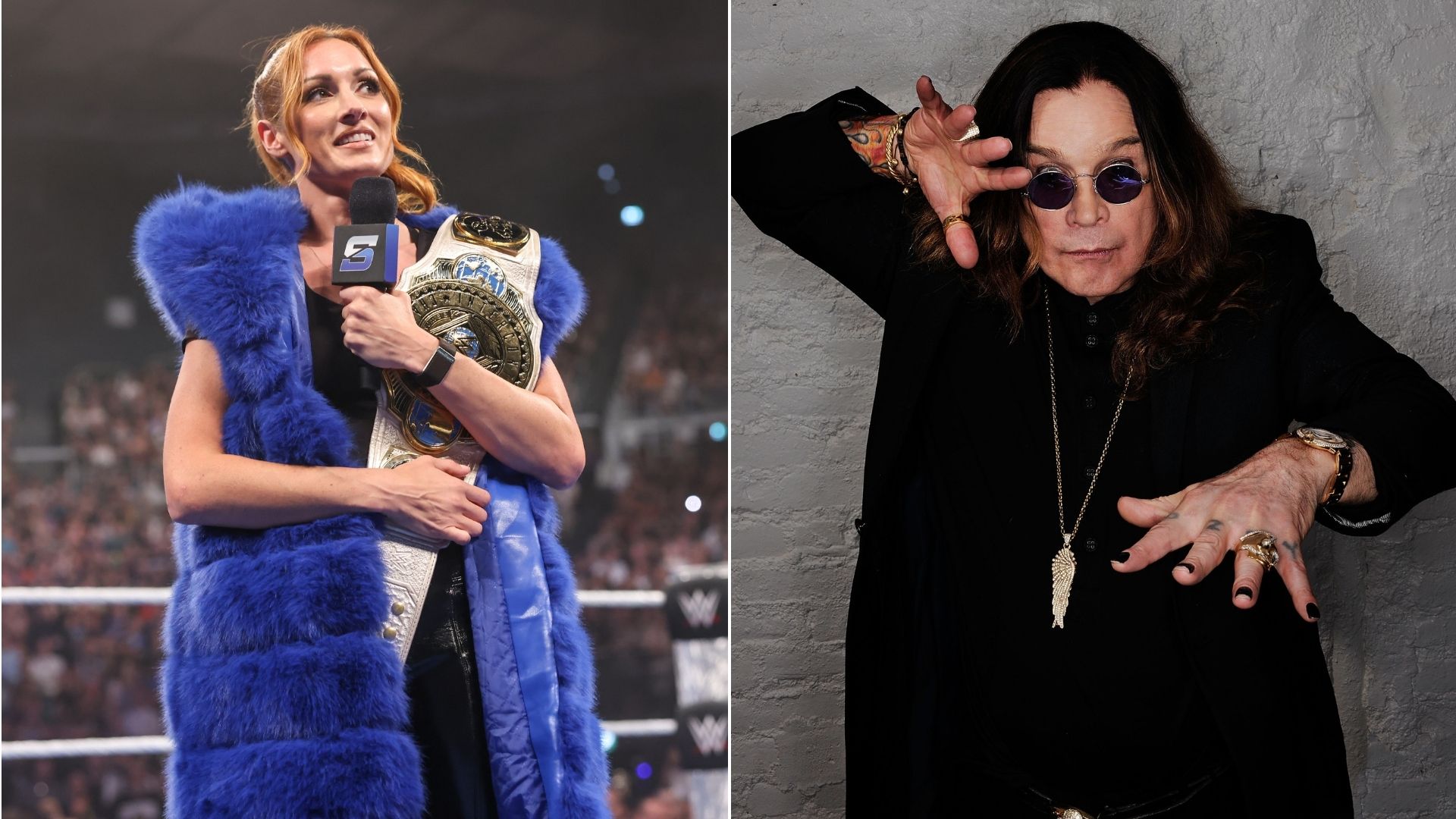Lutadora de WWE, Becky Lynch e Ozzy Osbourne