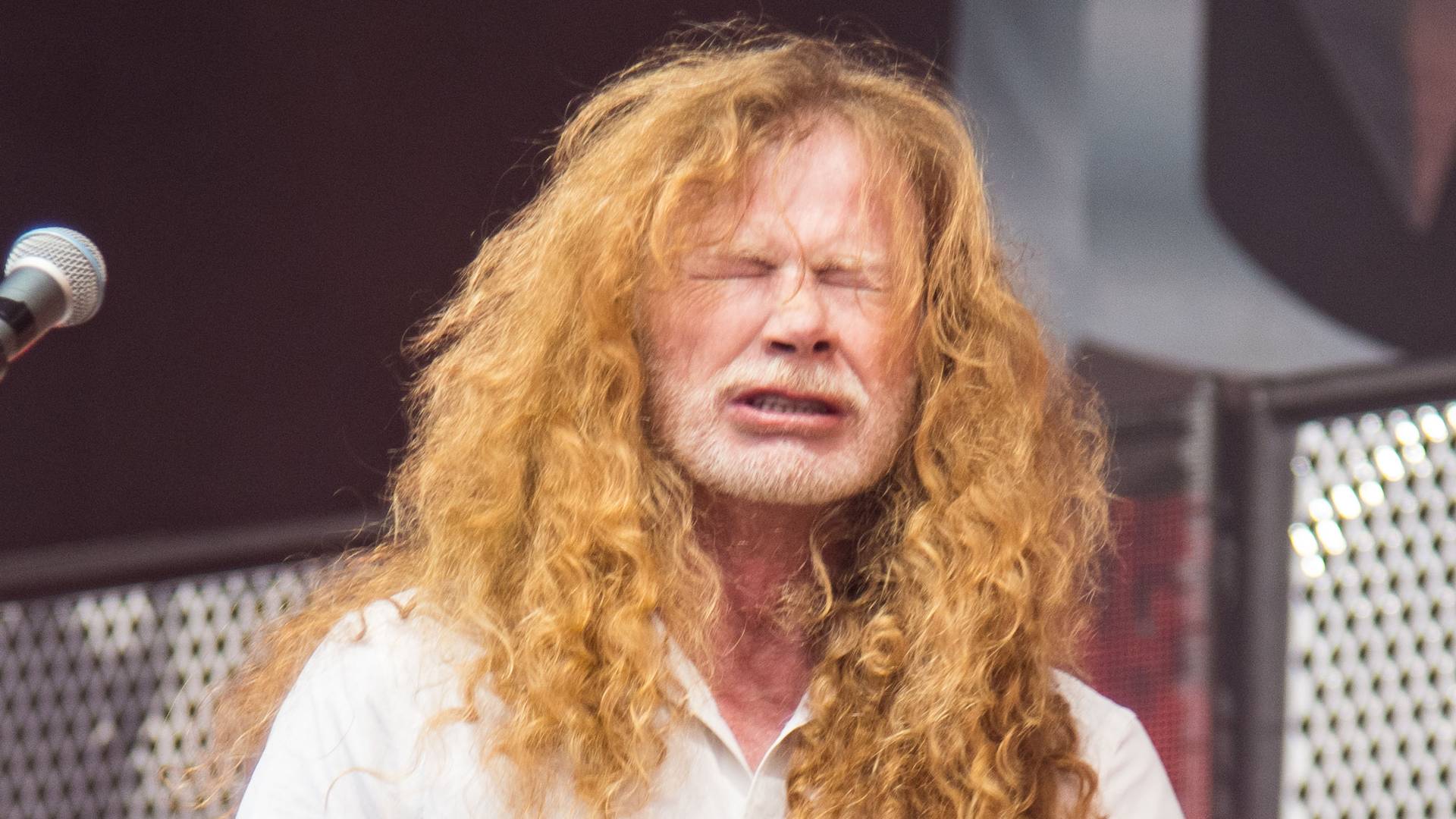 Dave Mustaine, líder do Megadeth, em 2022