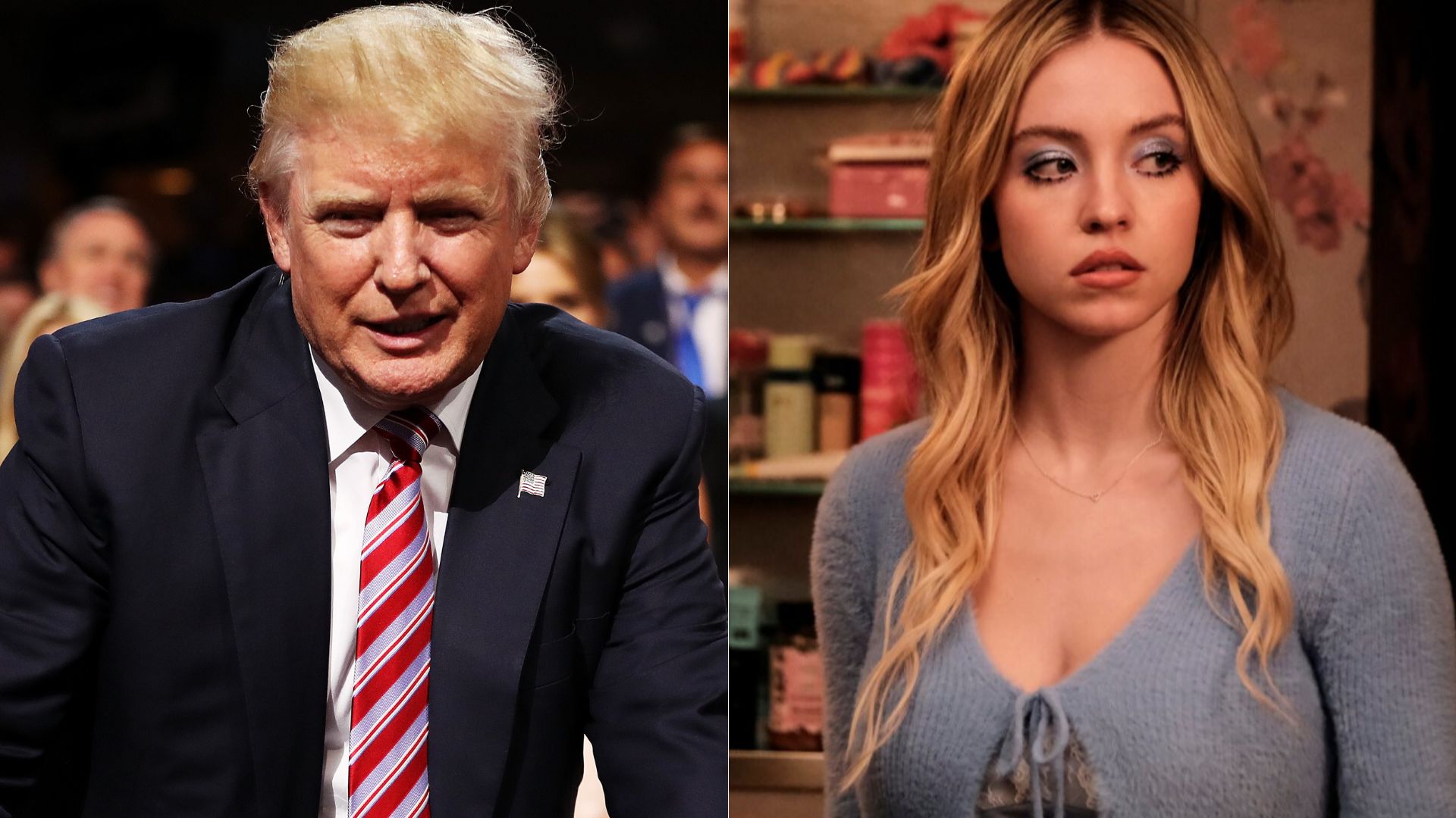 Donald Trump celebra registro de Sydney Sweeney, de Euphoria, no Partido Republicano