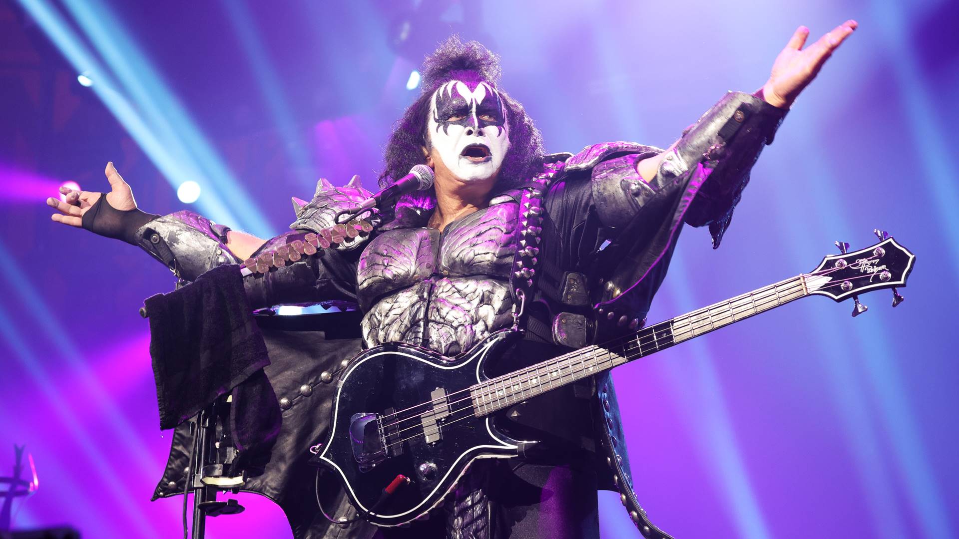 Gene Simmons, vocalista e baixista do Kiss, em 2023