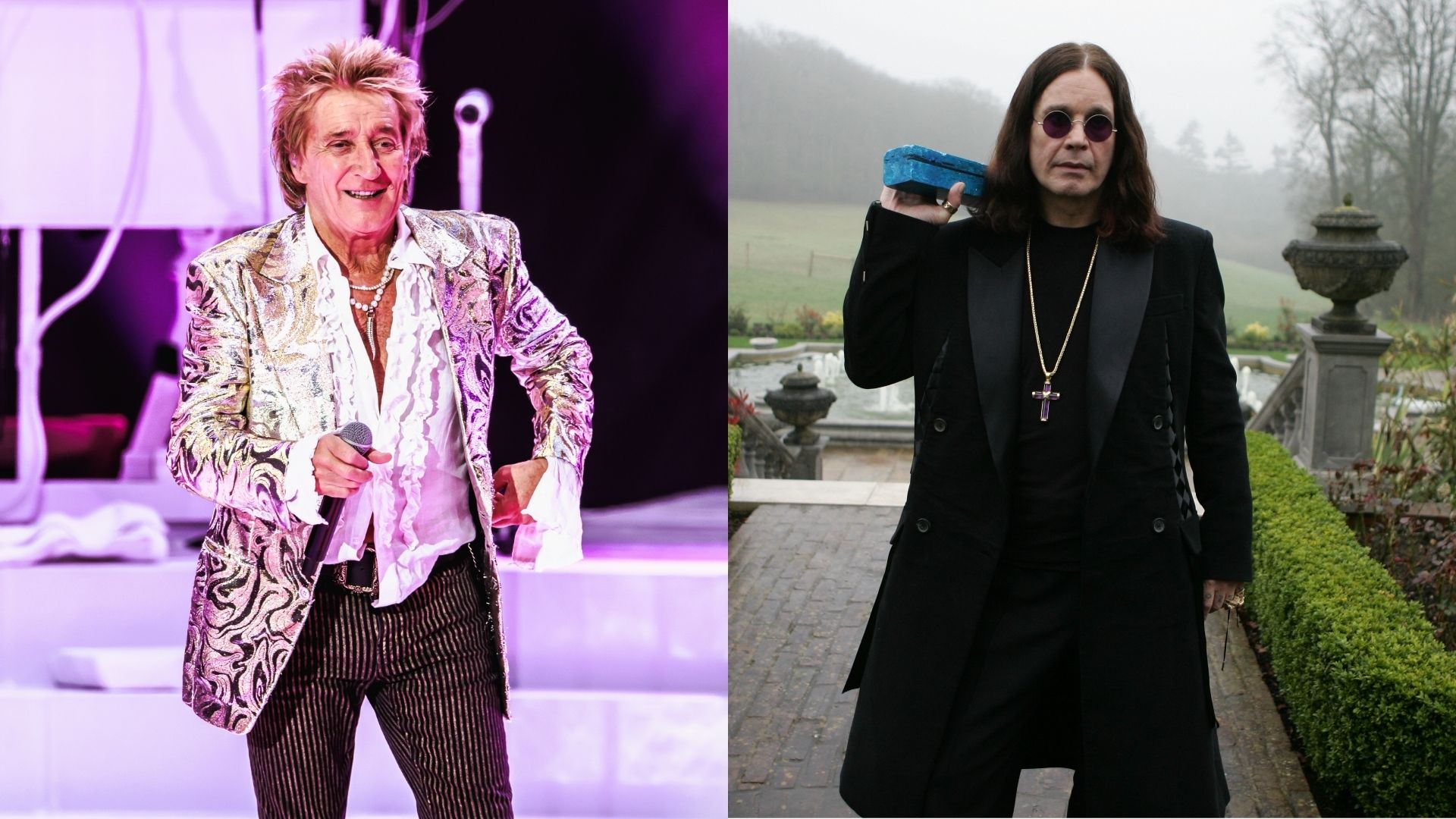 Rod Stewart e Ozzy Osbourne (Foto: Mathew Tsang/Getty Images e MJ Kim/Getty Images)