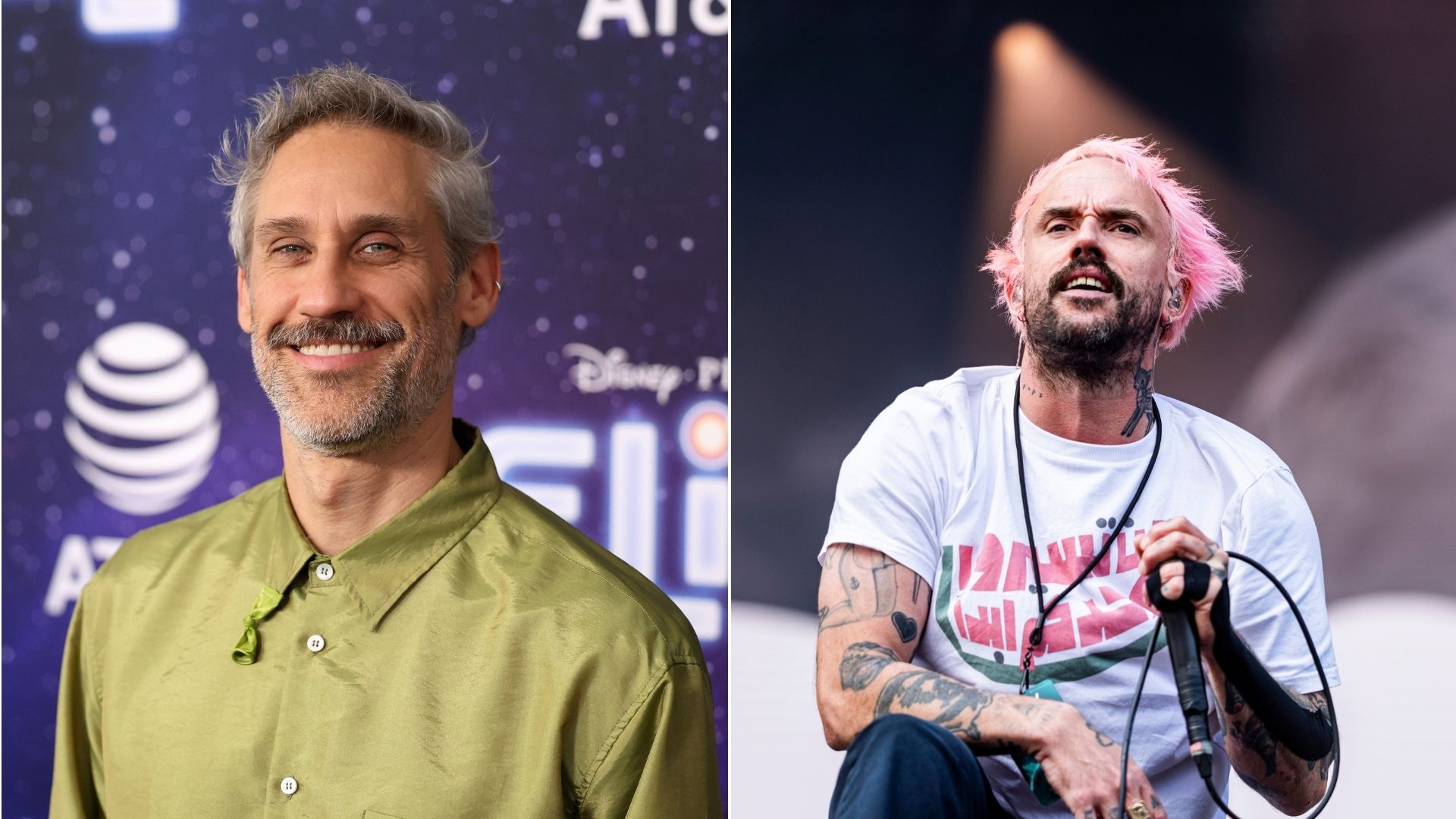 Rob Simonsen e Joe Talbot, do IDLES