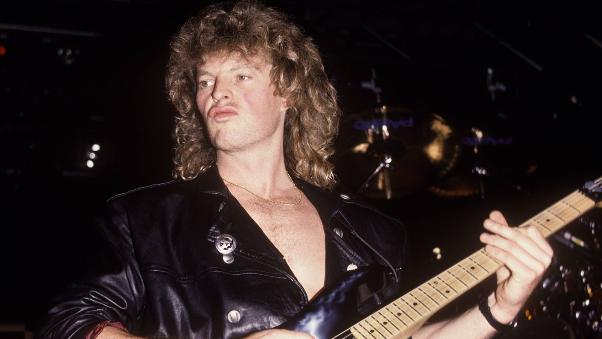 Roland Grapow em show com o Helloween em 1989
