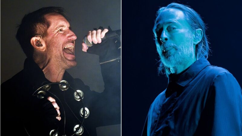 Trent Reznor, do Nine Inch Nails; Thom Yorke, do Radiohead e The Smile (Foto: Didier Messens/Redferns/Getty Images; Nina Franova/WireImage/Getty Images)