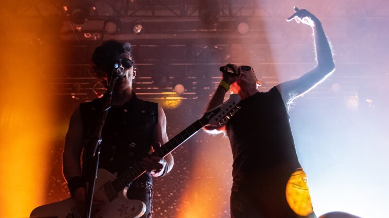 Ben Christo e Andrew Eldritch, do Sisters of Mercy