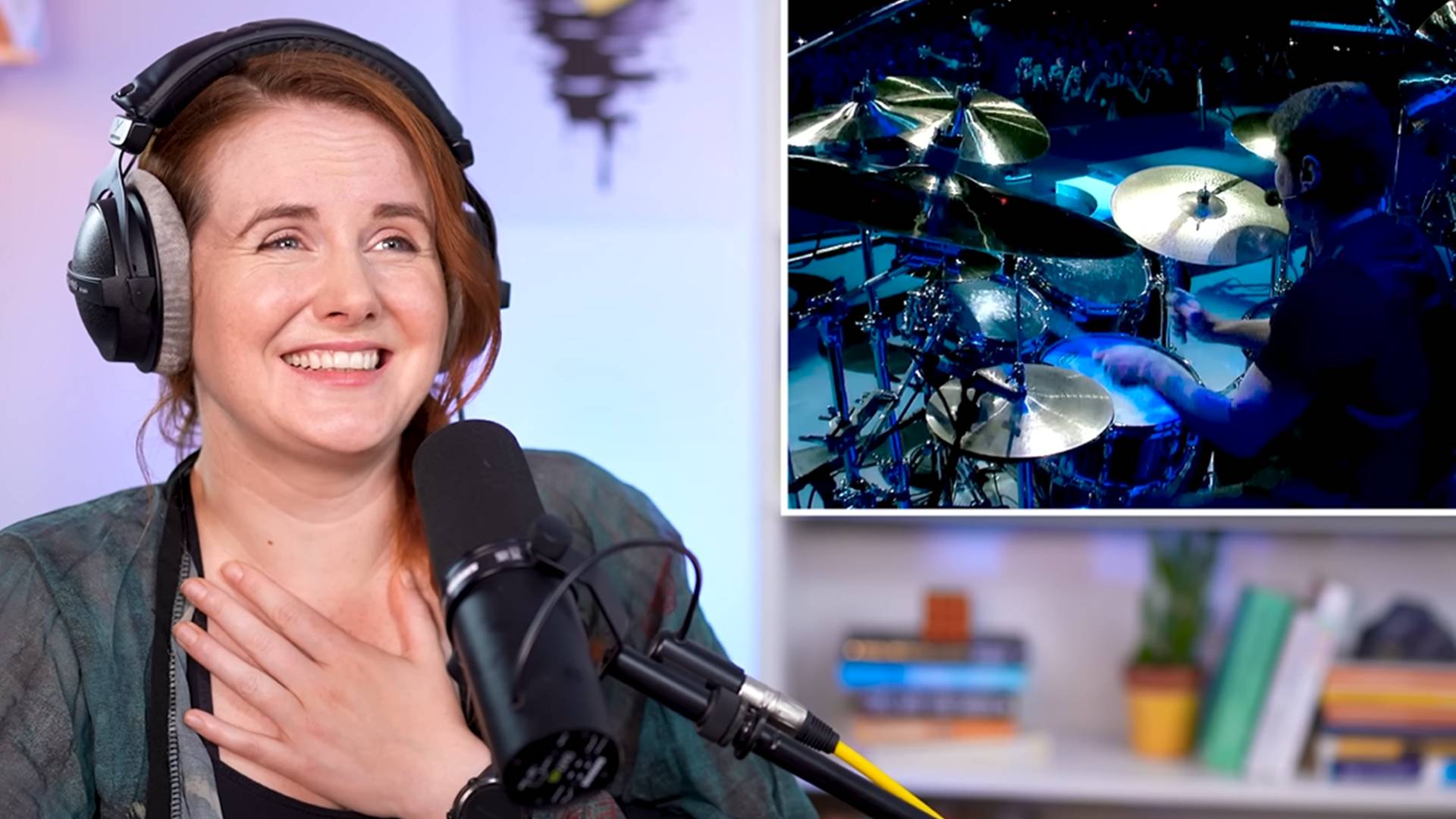 A coach vocal Beth Roars reagindo ao Roupa Nova