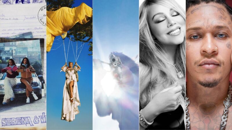 Capas de: Tasha & Tracie, Doja Cat, Geese, Mariah Carey e Young Thug