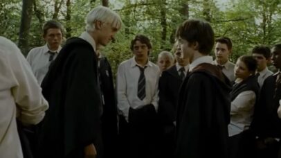 Cena com Tom Felton, o Draco Malfoy da saga de filmes Harry Potter (Foto: reprodução / YouTube)