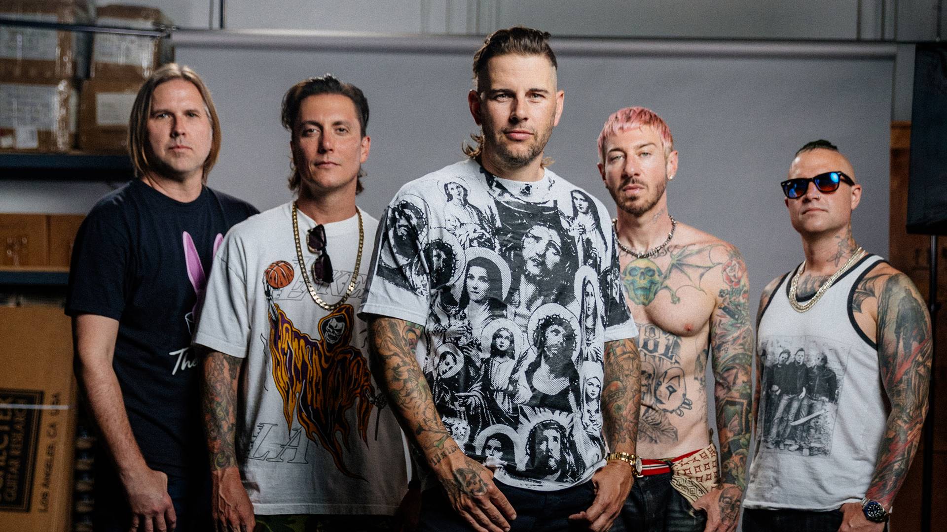 Avenged Sevenfold em 2025 (Foto: Lexie Alley para Rolling Stone Brasil)