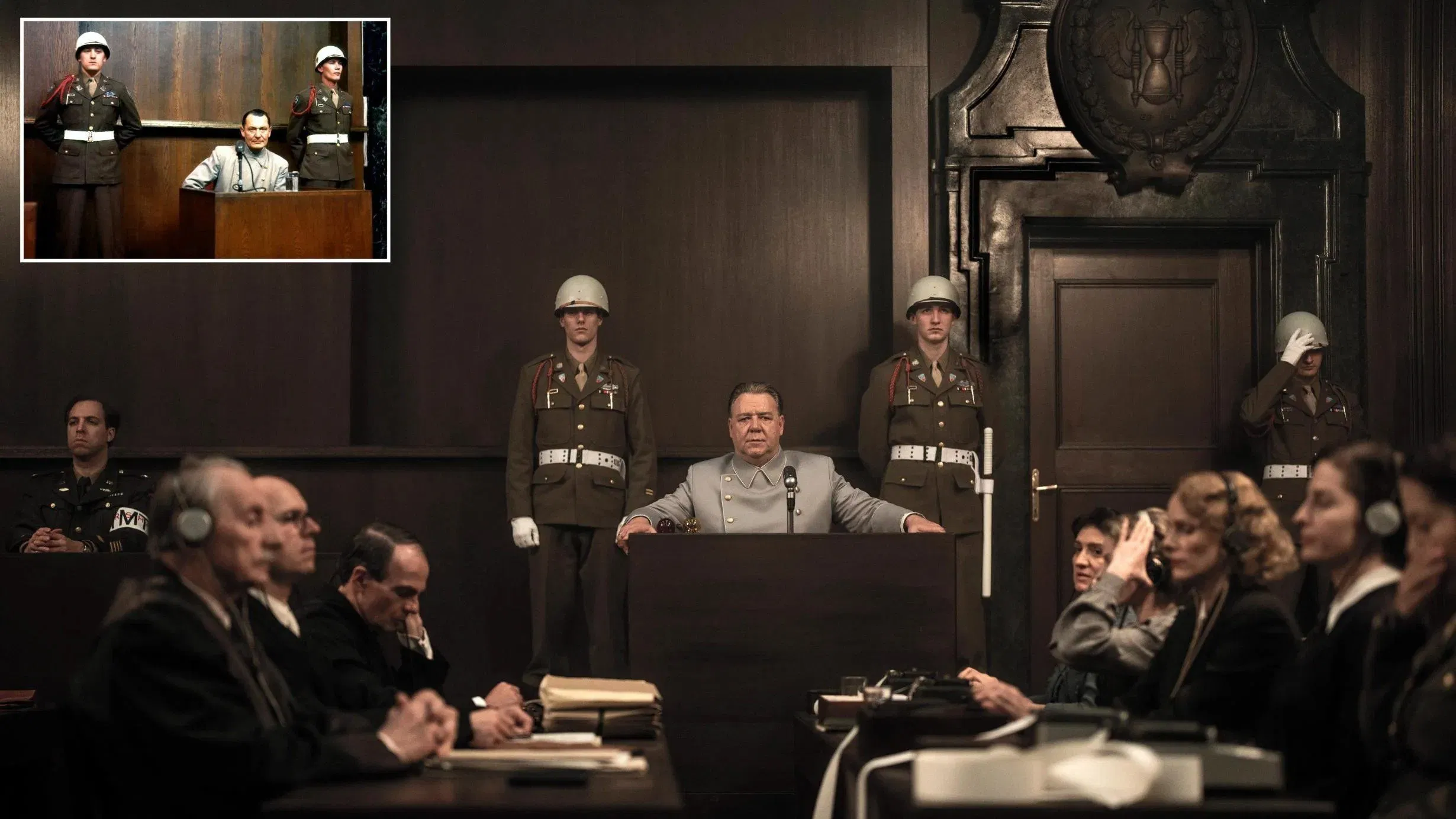 Imagem de divulgação do filme 'Nuremberg', com Russel Crowe (Foto: Reprodução/TMDB)