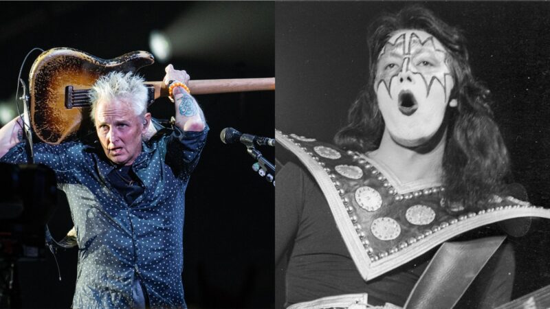 Mike McCready (Pearl Jam) ao lamentar morte de Ace Frehley (Kiss) - Fotos: Jim Bennett/Getty Images e Michael Ochs Archives/Getty Images