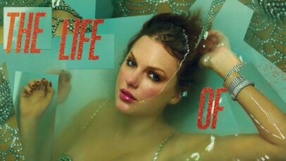Taylor Swift na capa de The Life of a Showgirl (Foto: Divulgação)