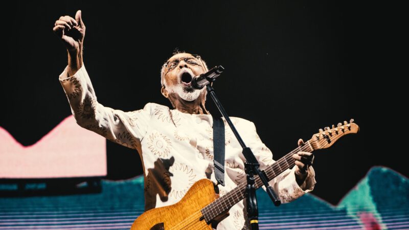 Gilberto Gil em show da turnê Tempo Rei, em São Paulo, no Allianz Parque (Foto: Igor Aleixo)