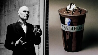 Billy Corgan, do Smashing Pumpkins e o "OG Goth Smoothie" (Foto: Divulgação Erewhon)