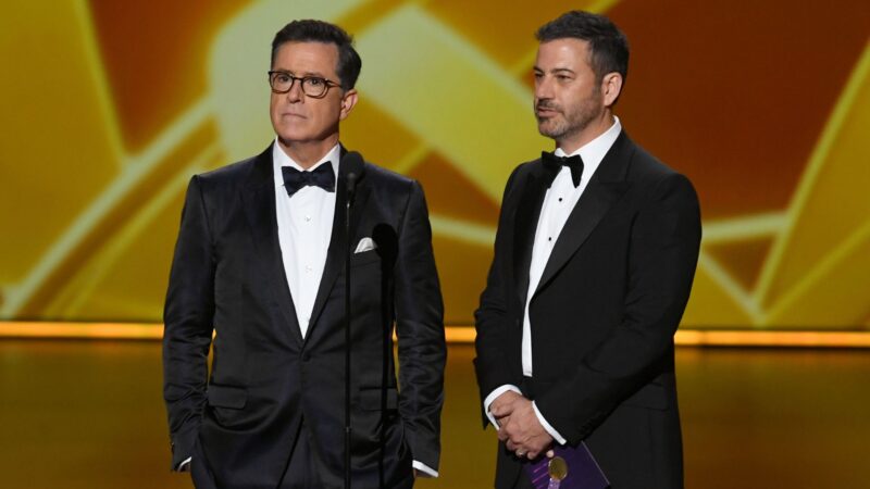 Stephen Colbert e Jimmy Kimmel (Foto: Kevin Winter/Getty Images)