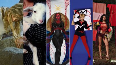 Capas de: Gab Ferreira, LANY, Urias, PinkPantheress e Zaynara