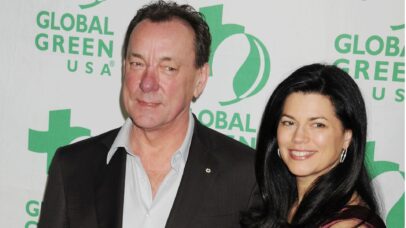 Neil Peart, baterista do Rush, e sua esposa Carrie Nuttall-Peart em 2013 (Foto: Jeffrey Mayer / WireImage)