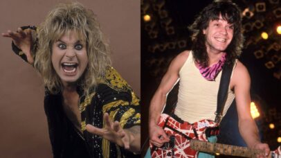 Ozzy Osbourne e Eddie Van Halen em 1986 (Fotos: Paul Natkin e Ross Marino / Getty Images)